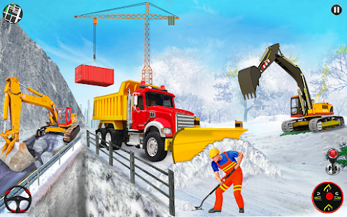 Grand Snow Excavator Simulator :Road Construction Varies with device screenshots 12