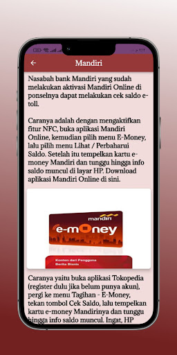 Cara Cek Saldo E Money via NFC Screen 2