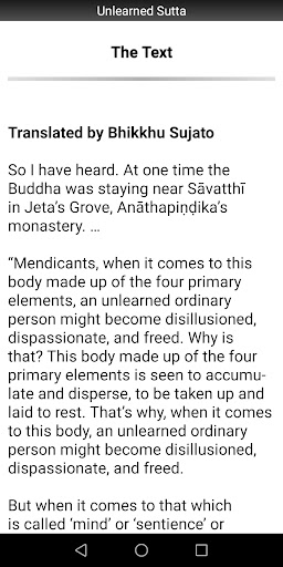 Unlearned Sutta - Buddhism Screen 2
