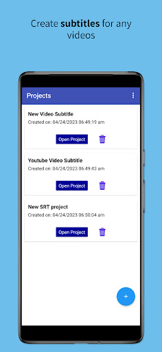 Android application SRT Creator - Create Subtitles screenshort