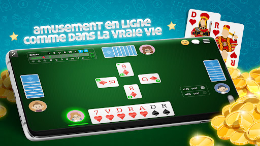 Belote en ligne: Jeux de carte Capture d'Écran du Jeu Android 1