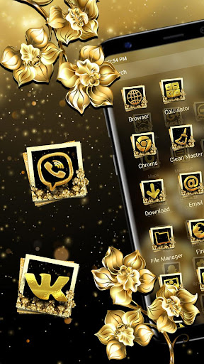 Luxury Gold Flower Theme Screen 2