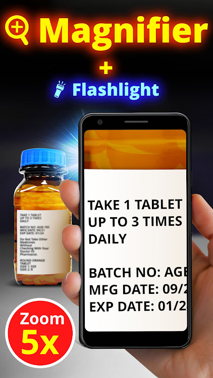 Magnifying Glass + Flashlight - 2.4.0 - (Android)
