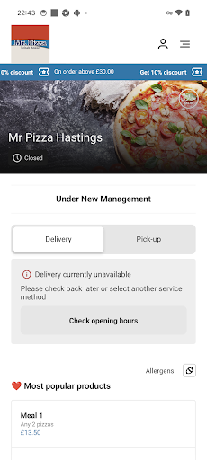 Mr Pizza Hastings Screenshot 1 - AppWisp.com