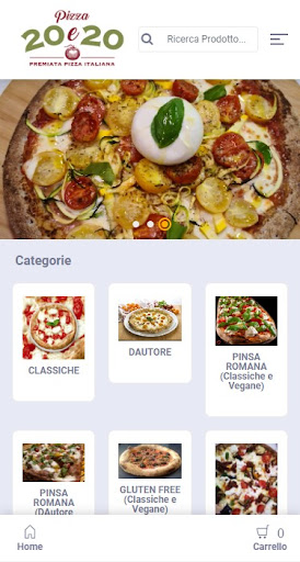 Android application Pizza20e20 screenshort