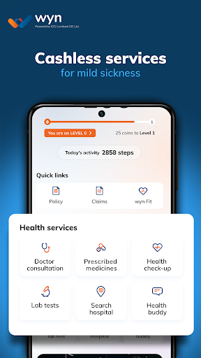 wyn: Health insurance & Claims Screen 3