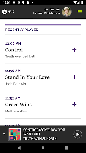Life 96.5 Screen 2