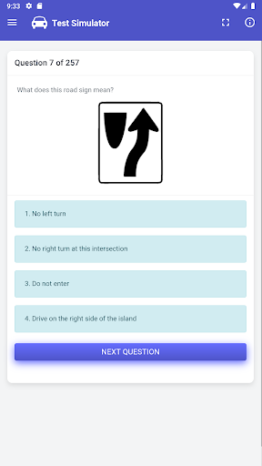 Android application Texas DMV Test screenshort