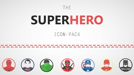 The Superhero-Icon Pack/Theme Capture d'écran