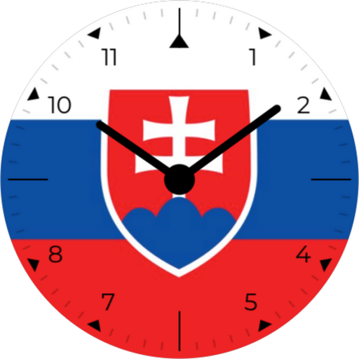 Android application Slovakia Analog Watch Face screenshort