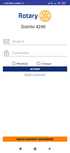 Android application Rotary 4240 screenshort