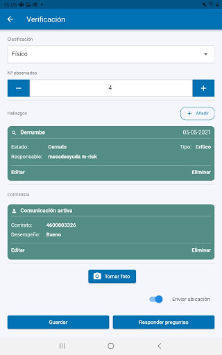 M-Risk T4 (Demo Chile) Screen 3