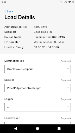Android application GP Scaling screenshort
