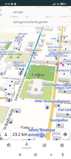 Costa Rica Offline Map Screen 2