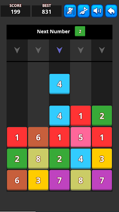 Drop Number - Merge Number - Screenshot 1