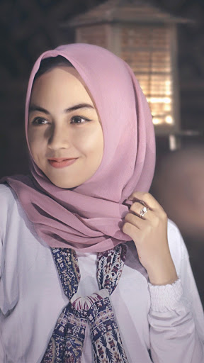 Android application muslim girl wallpaper screenshort