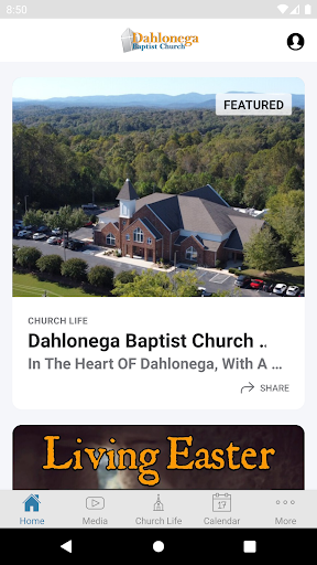 Android application Dahlonega Baptist Church screenshort