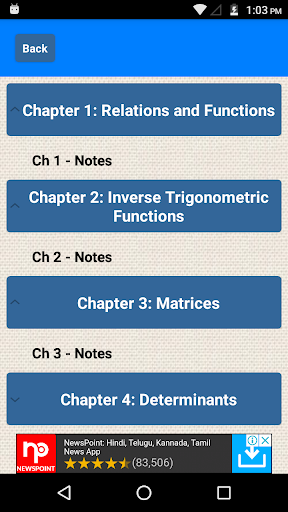 Class 12 Maths CBSE Screen 2