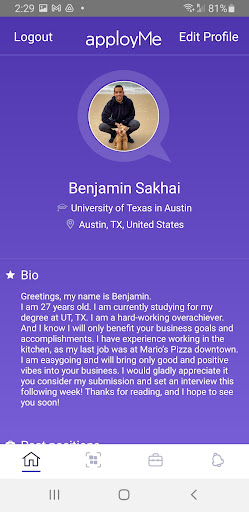 apployMe Screen 2