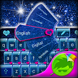 Blue Glitter Keyboard icon
