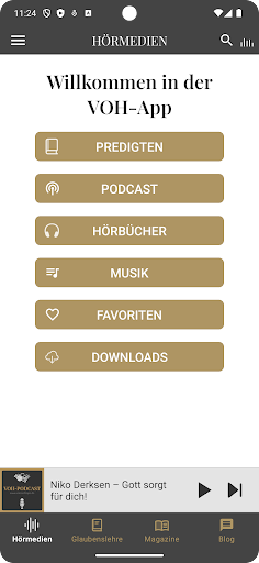 Android application Voice of Hope screenshort