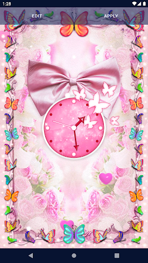 Pink Bow Live Wallpaper Screen 3