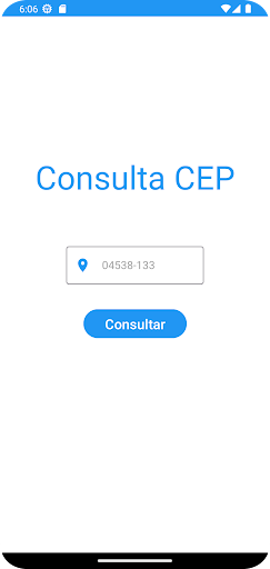 Android application Consulta CEP screenshort