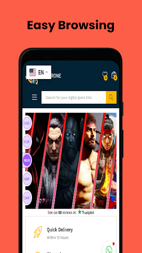 Android application Playerone Digital Store screenshort