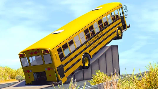 High Ramps Crash Bus Driving