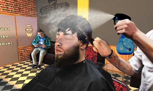 Barber Shop Hair Salon Cut Hair Cutting Games 3D screenshots 1