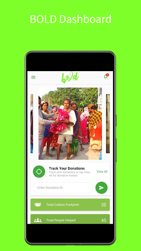 Android application Borrow, Lend and Donate (BOLD) screenshort
