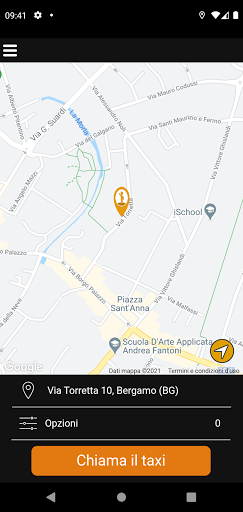 App Taxi Bergamo Screen 2
