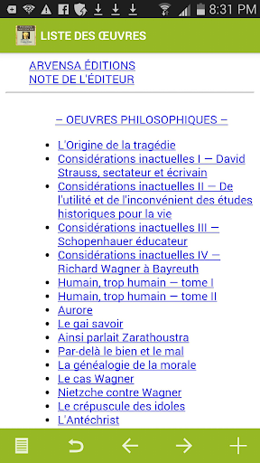 Nietzsche  Oeuvres complètes