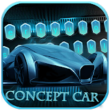 concept car keyboard unmanned drive future icon