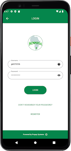 Hospersa Screen 2