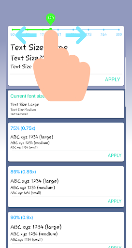 Android application Font Resizer: Change Font Size screenshort