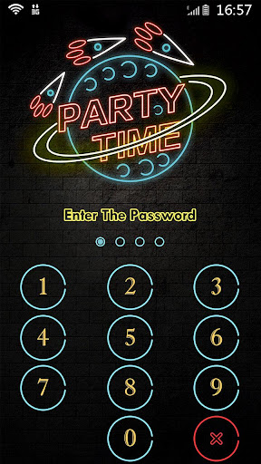 AppLock Theme Party Time Screen 2