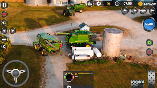 農業模擬器：拖拉機 3d