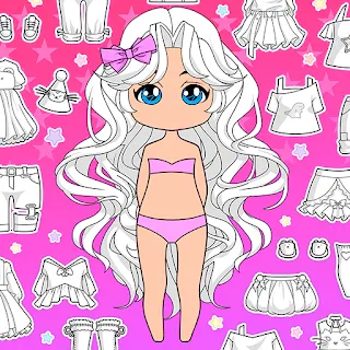 Chibi Doll Dress up & Coloring apk