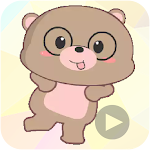Cover Image of Download Animated Cute Baby Bear Stickers for WAStickerApps 1.0 APK
