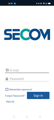 Android application SECOM WISE screenshort