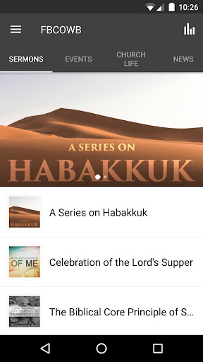Android application First Baptist Owensboro screenshort