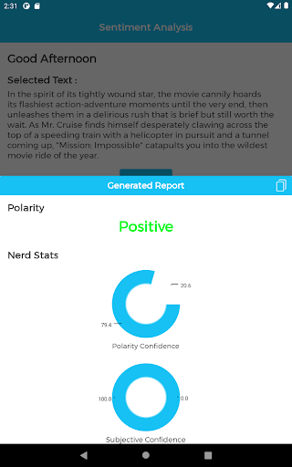 Sentimental Analysis