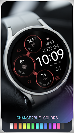 Silver Digital Watch Face Screen 3