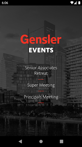 Android application Gensler Meetings screenshort