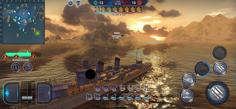 戦艦の対立 - King of Warship 10v10のおすすめ画像3