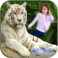 White Tiger Photo Frames