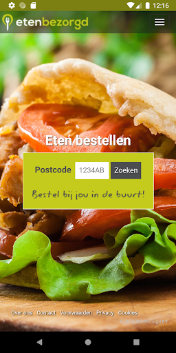 Android application EtenBezorgd screenshort