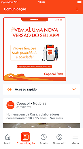 Copacol Colaborador Screen 2