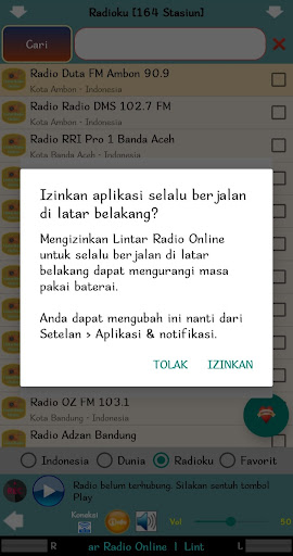Lintar Radio Online Screen 2